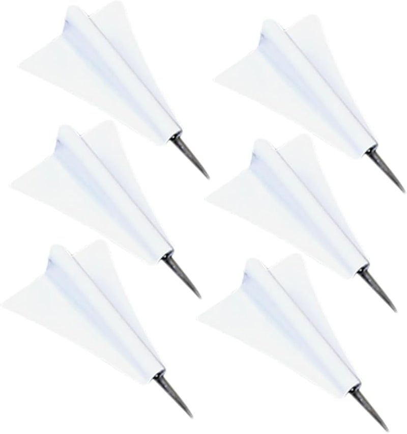 6 Pcs Colorful Paper Airplane Thumbtacks For Bedroom Decor Replaceable Push Pins - Image 1